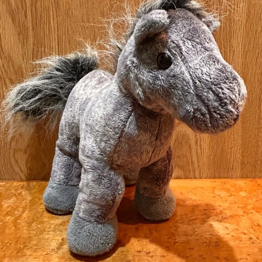 Ganz Webkinz Grey Arabian Horse NO CODE Stuffed Plush Toy HM098 11”